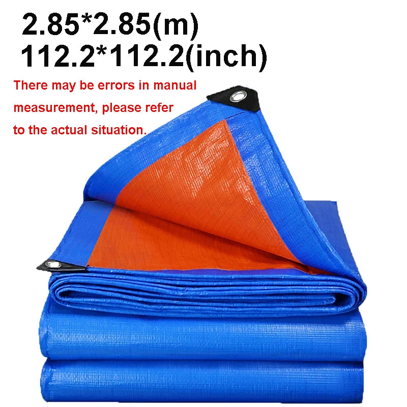 Waterproof Tarp Tarpaulin Awning Durable Rectangle Sun Shade Patio Sunrays Uv Block Rain Cover Camping Outdoor Facility Backyard
