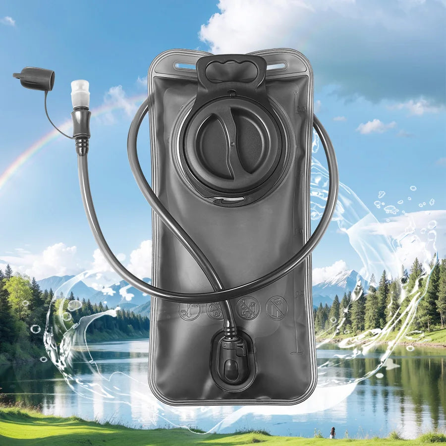 One click quick release water bag 1.5L-3.0L mountain backpack leak proof water bag, suitable for camping and hiking