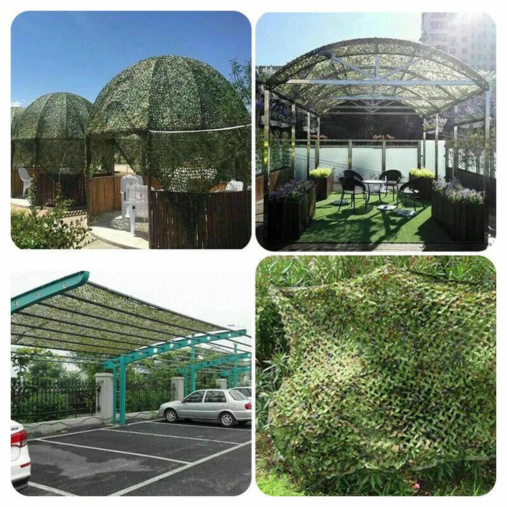 Welead 1.5m White Reinforced Camouflage Net Army Garden Decoration Fence Shade Hiding Mesh Outdoor 2m 3m 4m 5m 6m 7m 8m