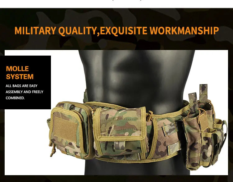 Yakeda Gear User Outdoor Black Hunting Tactics Law Enforcement Duty Security Traffic air gun Belt airsoft equipment Camo