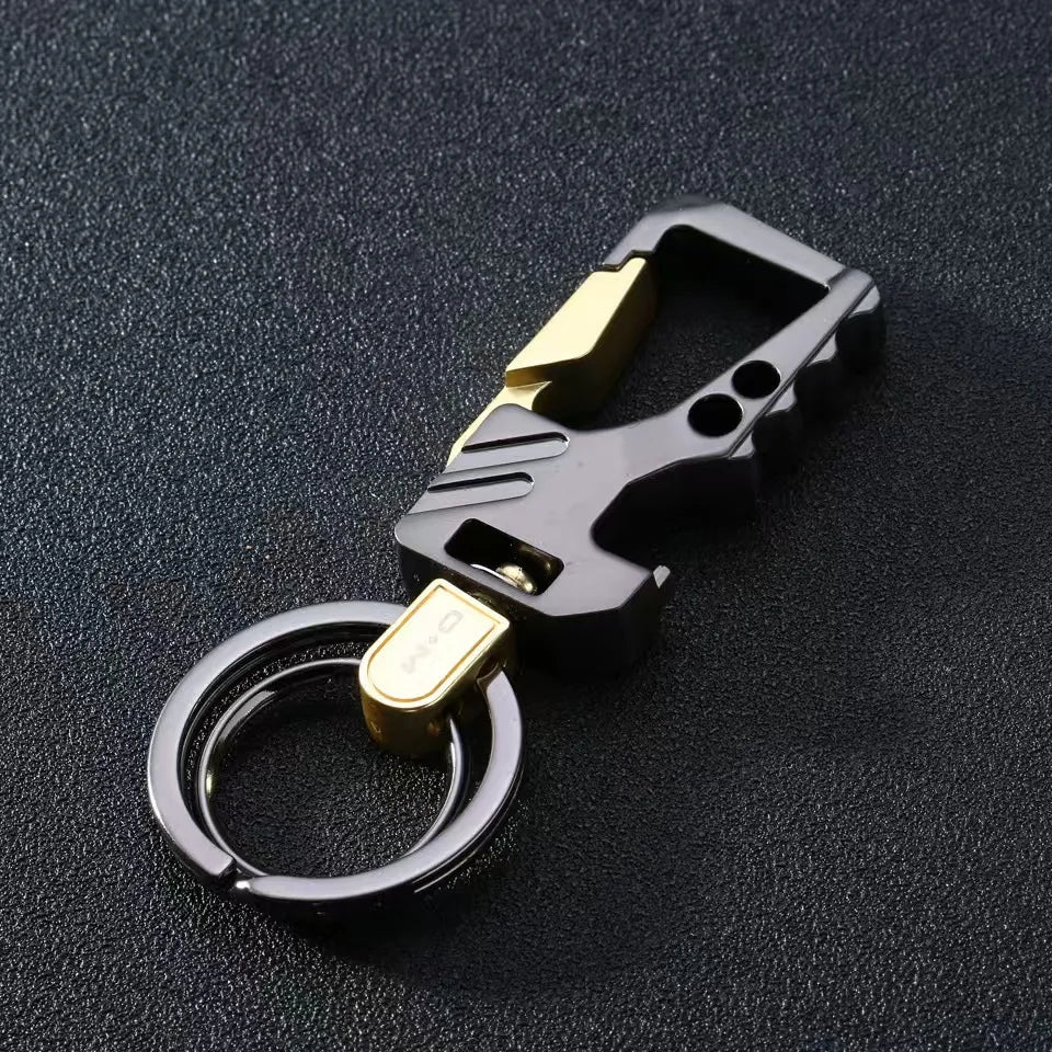 Multifunctional Men's key Chain Metal Waist Belt Clip Anti-lost Buckle Key ring Accessories Car keychain Bottle Opener Pendant