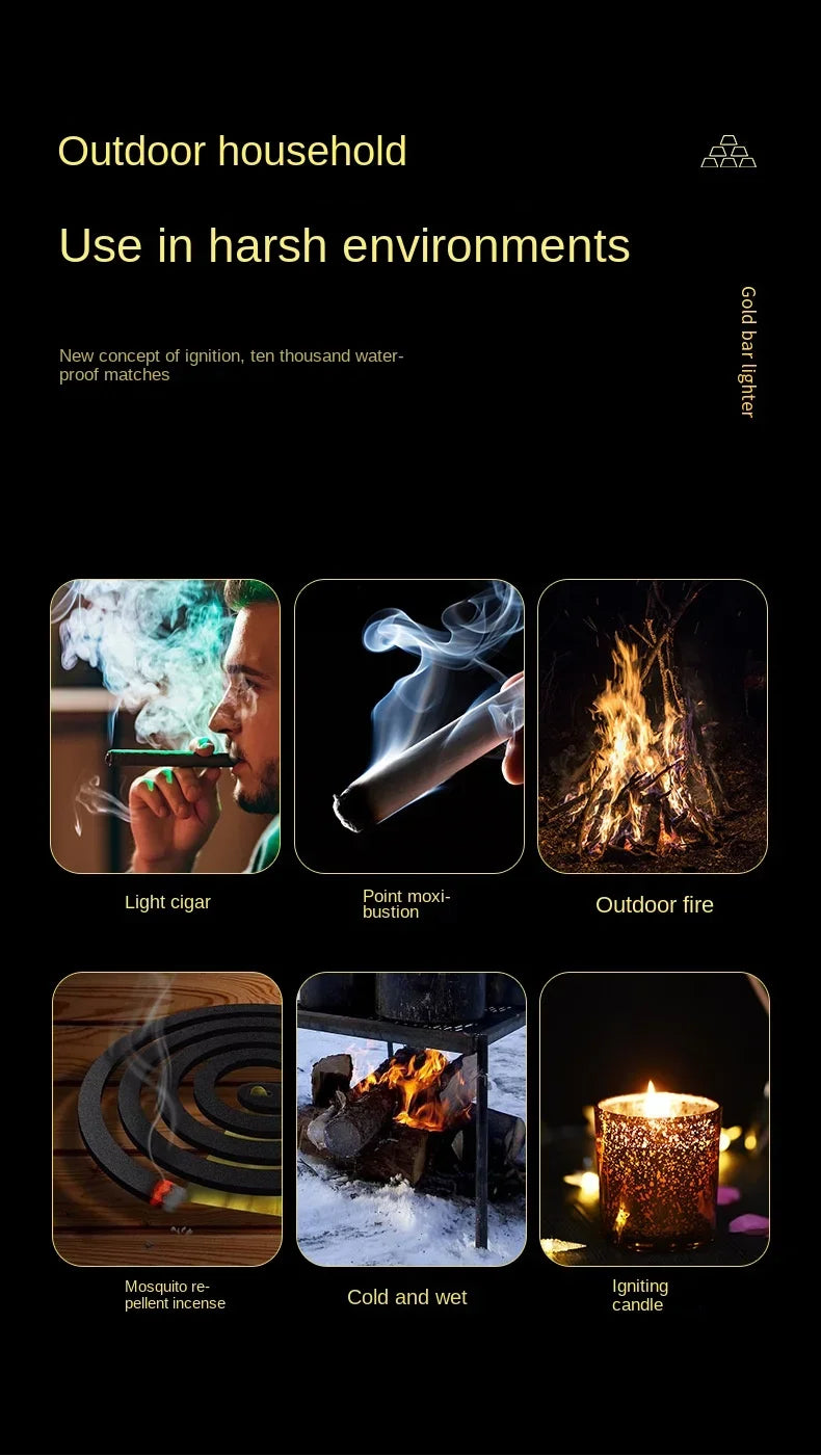 10000 Matches Key Chain Kerosene Torch Lighter Multi-function Portable Waterproof Cigarette Lighters Smoking Accessories Gadgets