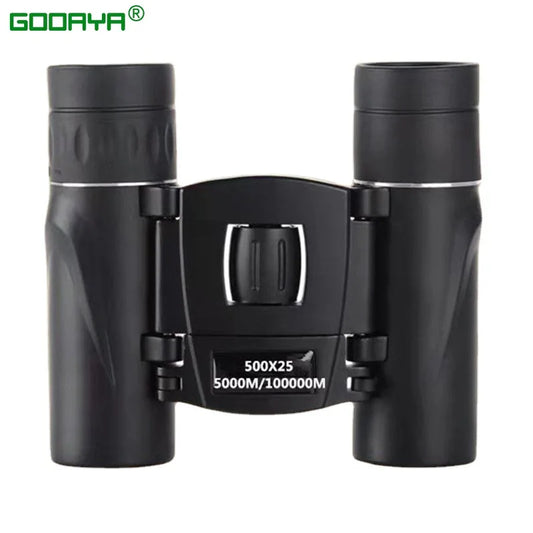 NEW 500X25 HD Powerful Binoculars 2000M Long Range Folding Mini Telescope with FMC Optics for Hunting & Outdoor