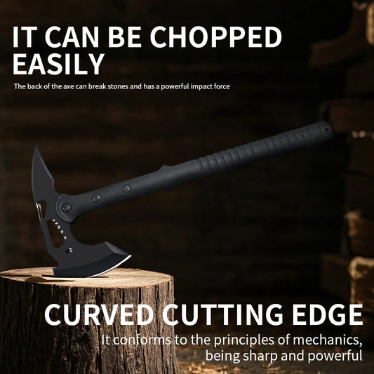 Multi-Function Tactical Axe Mountain Blade Hand Axe Knife Outdoor Self-Defense Survival Weapon Special Firewood Chopping Enginee