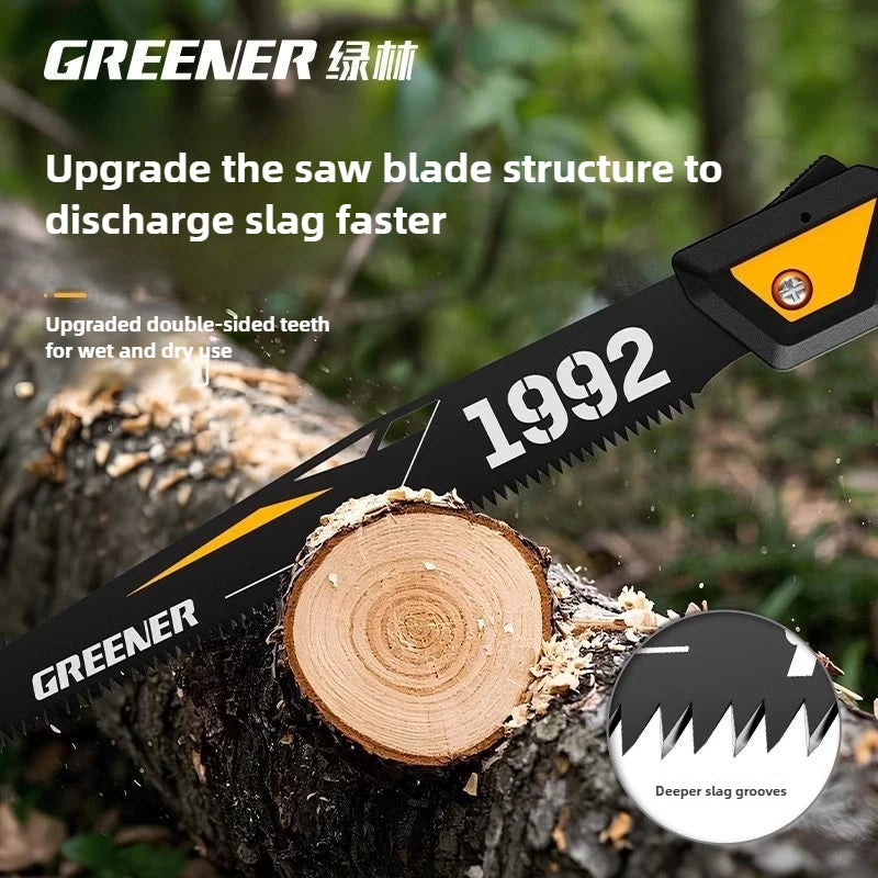 High Quality Manganese Steel Folding Hand Saw for Household Use and Outdoor Wood Sawing Perfect for Hand - held Manual Operation