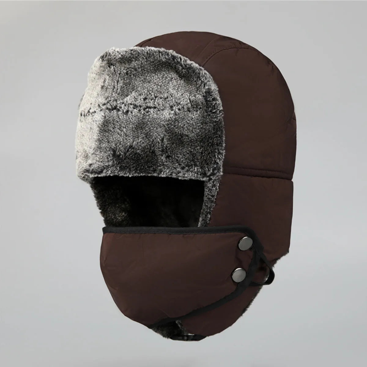 Pilot Hat Ushanka Men's Winter Trapper Hat with Windproof Mask-Russian Trooper Hat Hunting Skiing Hat for Men Women
