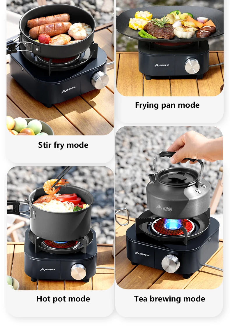BISINNA 4000W High-power Infrared Stove Portable Lightweight Gas Burner Split Type Stove Outdoor Camping Supplies Picnic Hiking