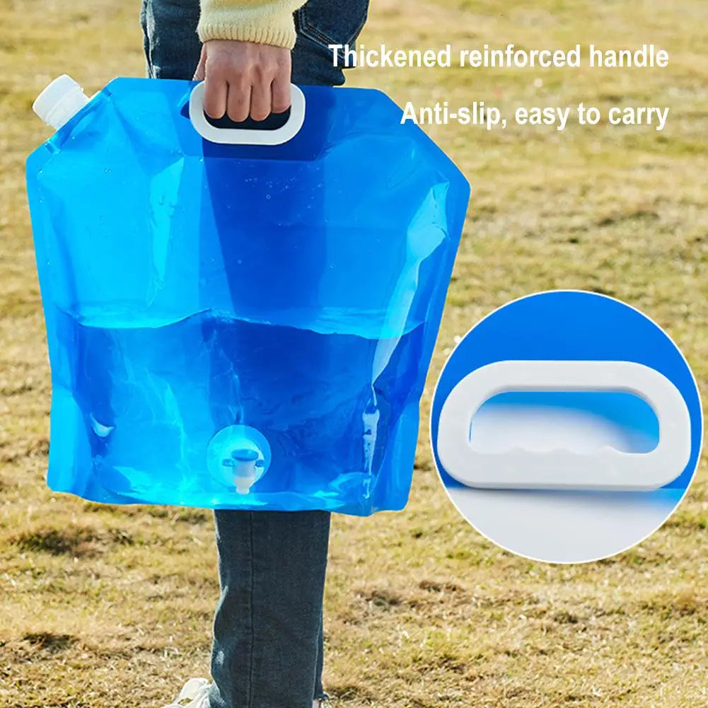 5/10L Portable Camping Water Bag Foldable Drinking Water Bucket Large Capacity Water Container For Outdoor Travel Lightweight