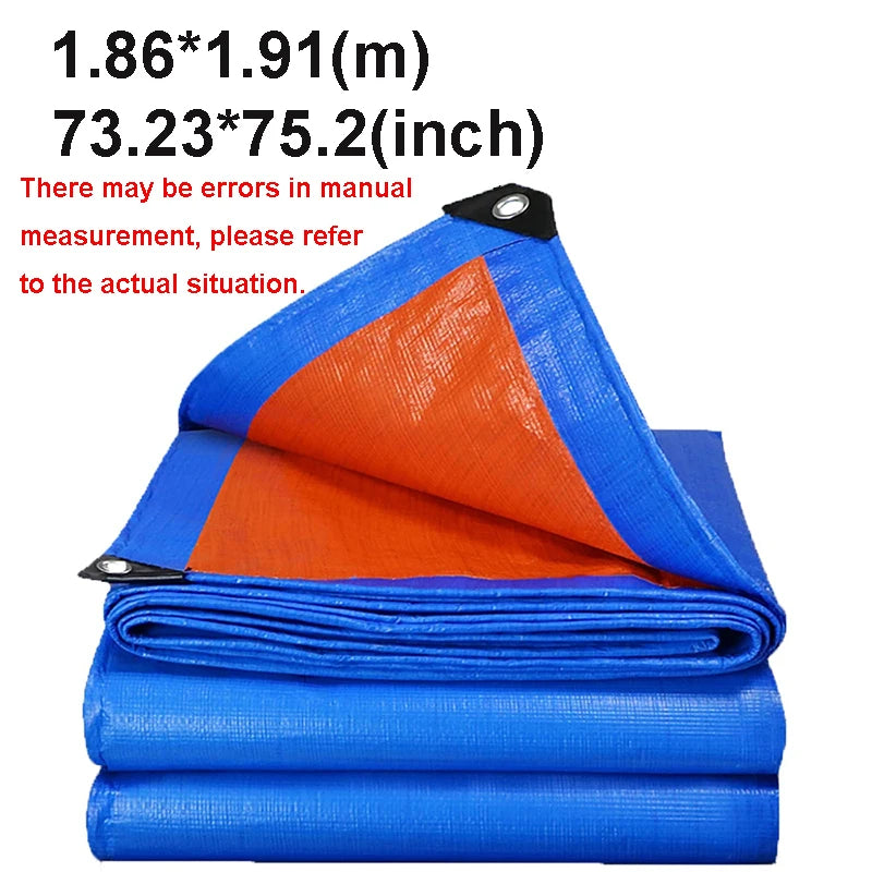 Waterproof Tarp Tarpaulin Awning Durable Rectangle Sun Shade Patio Sunrays Uv Block Rain Cover Camping Outdoor Facility Backyard