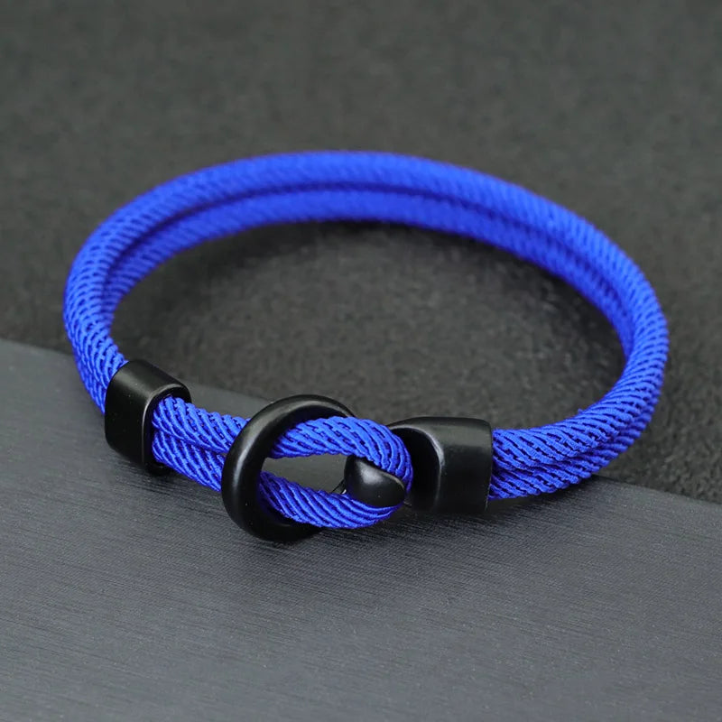 Novel Grade A Rope Bracelet Men Double Layer Outdoor Camping Braclet Homme Accessories Survival Paracord Braslet Gift For Him