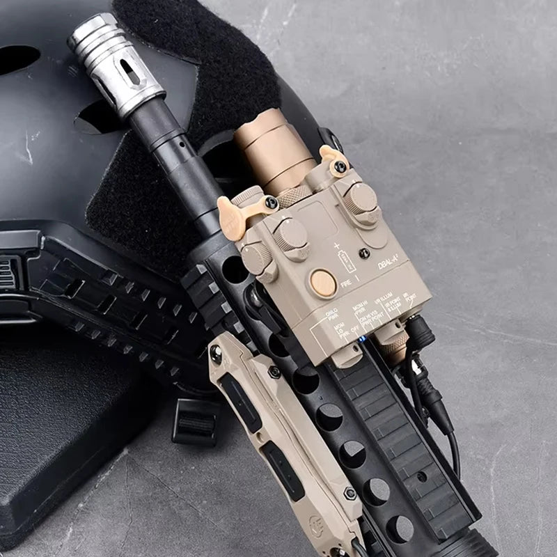 DBAL A2 Red Green Dot Laser Surefi M300 M600 Flashlight Pressure Switch Hunting Airsoft Weapon Light For 20mm MLOK KEYMOD Rail