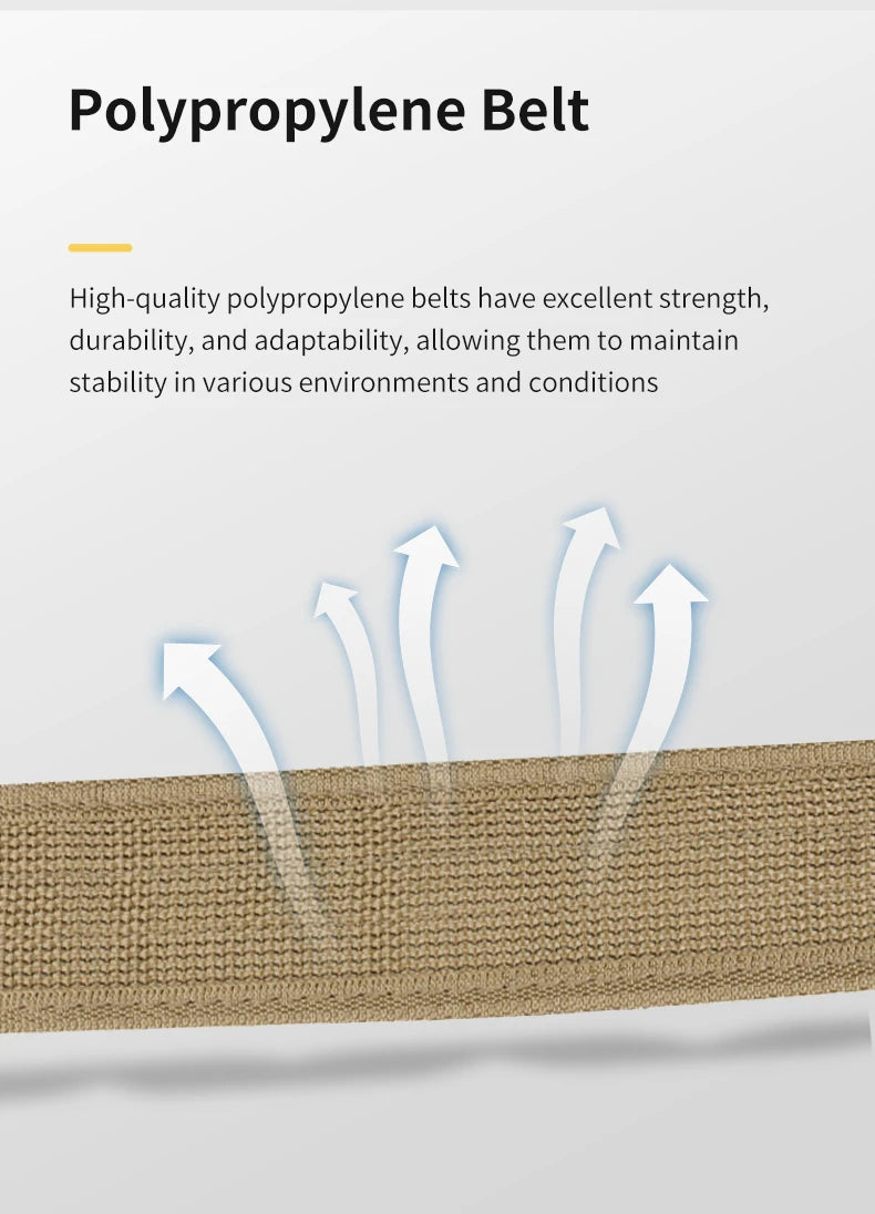 Men's Nylon Belt Polyester Woven Multi-functional Tactical Belt for Outdoor Sports Waist Straps Perfect for Outdoor Adventures