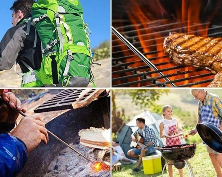 Telescopic Camping Blower Fire Tube Collapsible Bellows Outdoor Survival Starter Pocket Gear for Easy Campfire Ignition