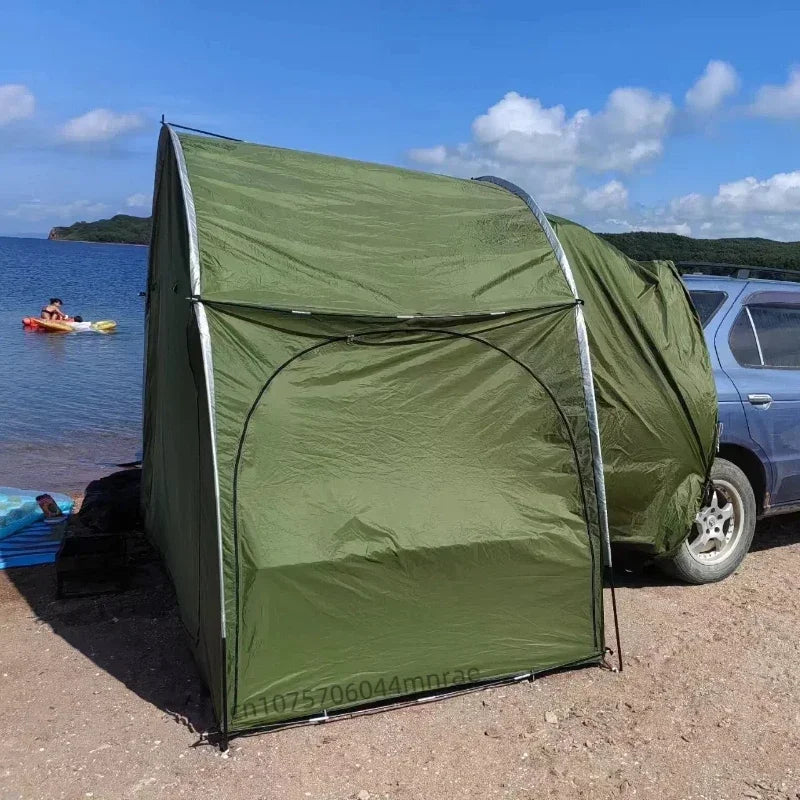 Military Green SUV Tent, Rear Car Connected Multifunctional Tent, Outdoor Camping Waterproof Windproof Tent