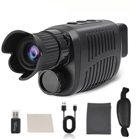 Monocular Night Vision Device 1080P HD Infrared Camera 5X Digital Light Zoom Hunting Telescope Outdoor Search Full Darkness 300m
