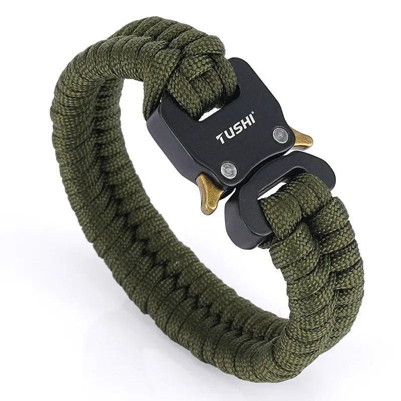 Outdoor survival multi-functional bracelet, woven seven-core umbrella rope, outdoor emergency tool, cobra buckle bracelet