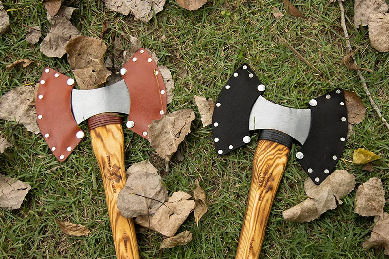 Double Edged Axe Outdoor Camping Survival Axes Woodworking Cut Firewood Hand Axe Multifunctional Fire Rescue Forging Axes