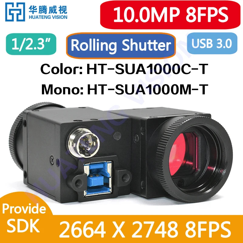High Speed USB3.0 Machine Vision Industrial Digital Camera Color Scroll Shutter NIR With SDK Windows Linux