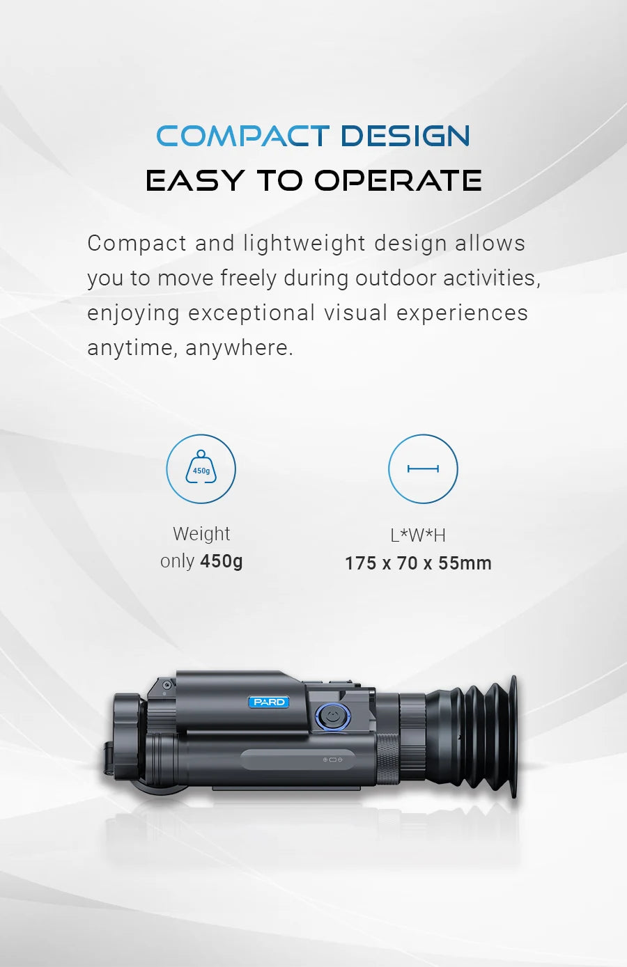 PARD NV008SP2LRF Monocular 2688*1520 NETD 20mK WiFi Waterproof Digital Camera