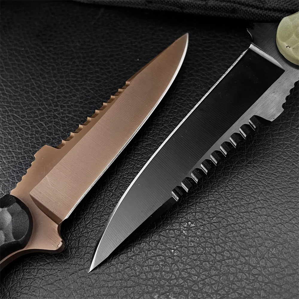 Hidden Canyon Hunter High Hardness 7Cr13Mov Fixed Blade Nylon Fiber Handle with Sheath Outdoor Jungle Self-Defense Tactical Tool