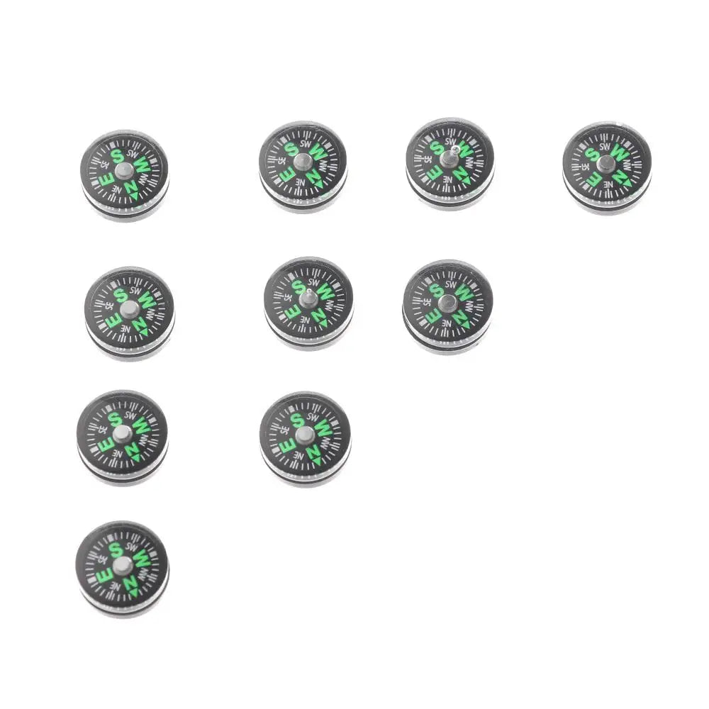 10pcs Mini Plastic North Navigation Survival Compasses Outdoora Accurate Compass Practical Guider Camping Hiking Tool
