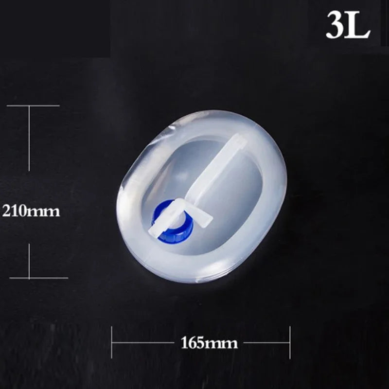 5L-15L Outdoor Collapsible Water Bag Camping Foldable Water Containers Drinking Multifunction Telescopic Storage Water Bottle