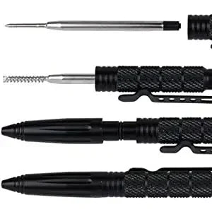 Military Tactical Pen, Professional Self Defense Pen, Emergency Glass Breaker Pen - Tungsten Steel