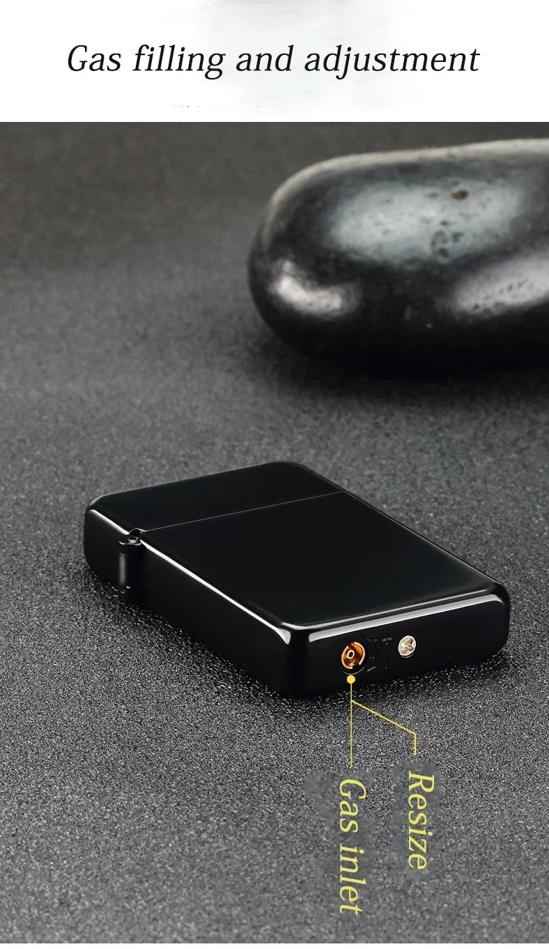 Windproof  Waterproof Metal Lighter Electroplated Dragon Embossed Pattern Red Fire Direct Cigar Lighter Men Smoke Accesoires