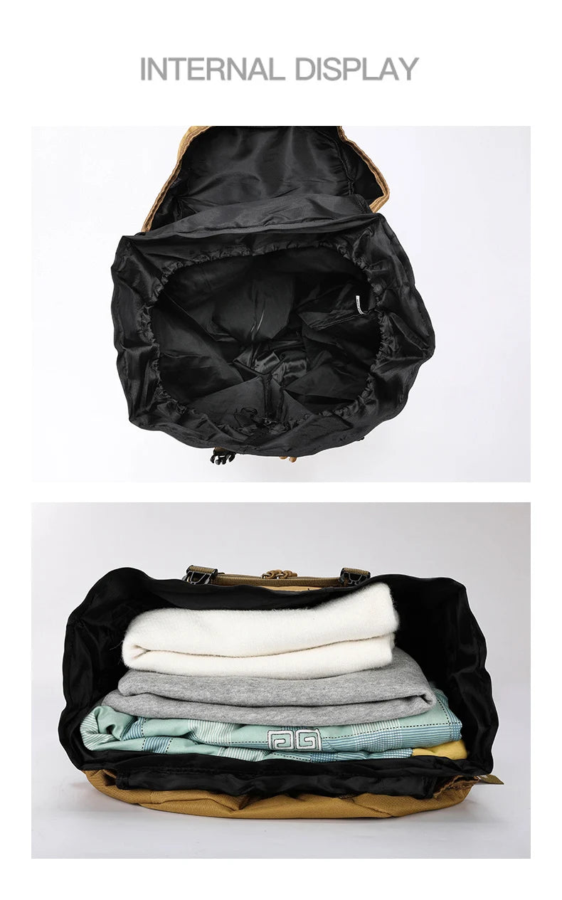 Tactical Climbing Backpack Large Capacity Travel Bag Outdoor Shoulder Camping Hiking Rucksack Men Women Mountaineering Backpack