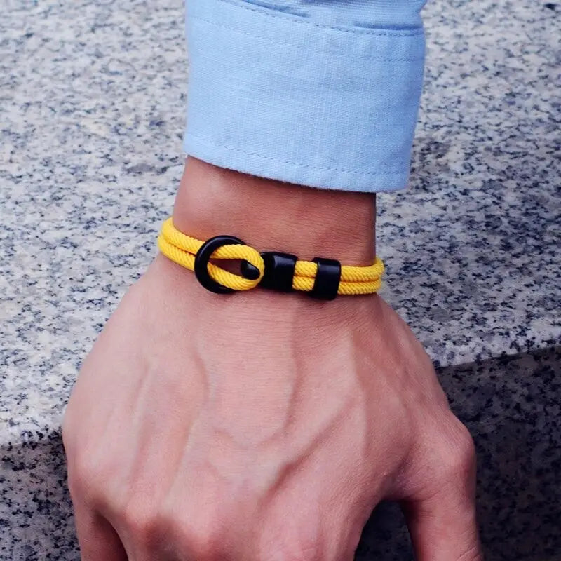 Novel Grade A Rope Bracelet Men Double Layer Outdoor Camping Braclet Homme Accessories Survival Paracord Braslet Gift For Him