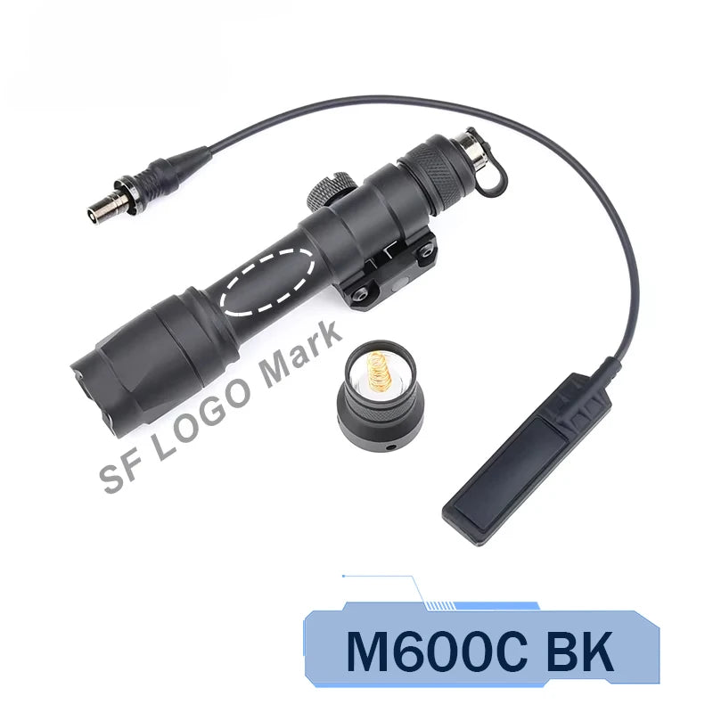 DBAL A2 Red Green Dot Laser Surefi M300 M600 Flashlight Pressure Switch Hunting Airsoft Weapon Light For 20mm MLOK KEYMOD Rail
