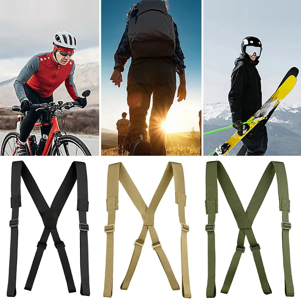 Tactical MOLLE Harness Nylon Shoulder Straps Heavy-Duty Gear for Outdoor Airsoft Hiking Camping Hunting Tactical Missions