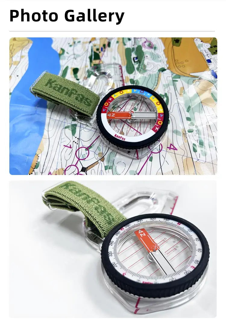 KANPAS  elite competition orienteering  thumb compass with silicon ring,MA-43-FS