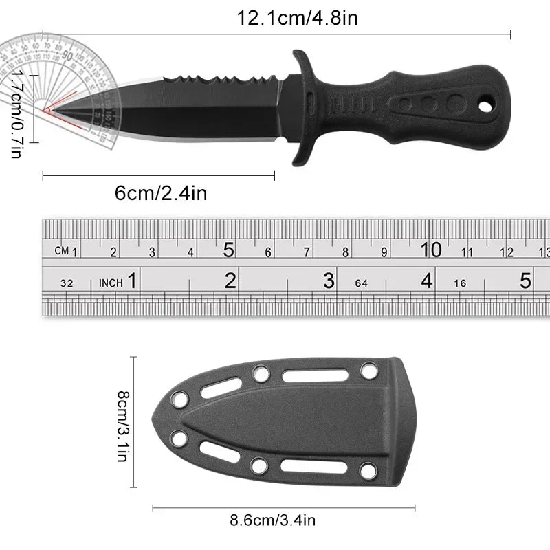 high-quality Portable Mini Tactical Knife Necklace Multipurpose Stainless Steel Cutting Knives Outdoor Camping Tools。