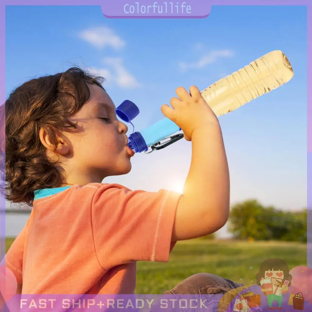 Personal Wild Life Emergency Water Filtering Tools Survival Water Purifier Straw for Outdoor Camping Hiking Hunting