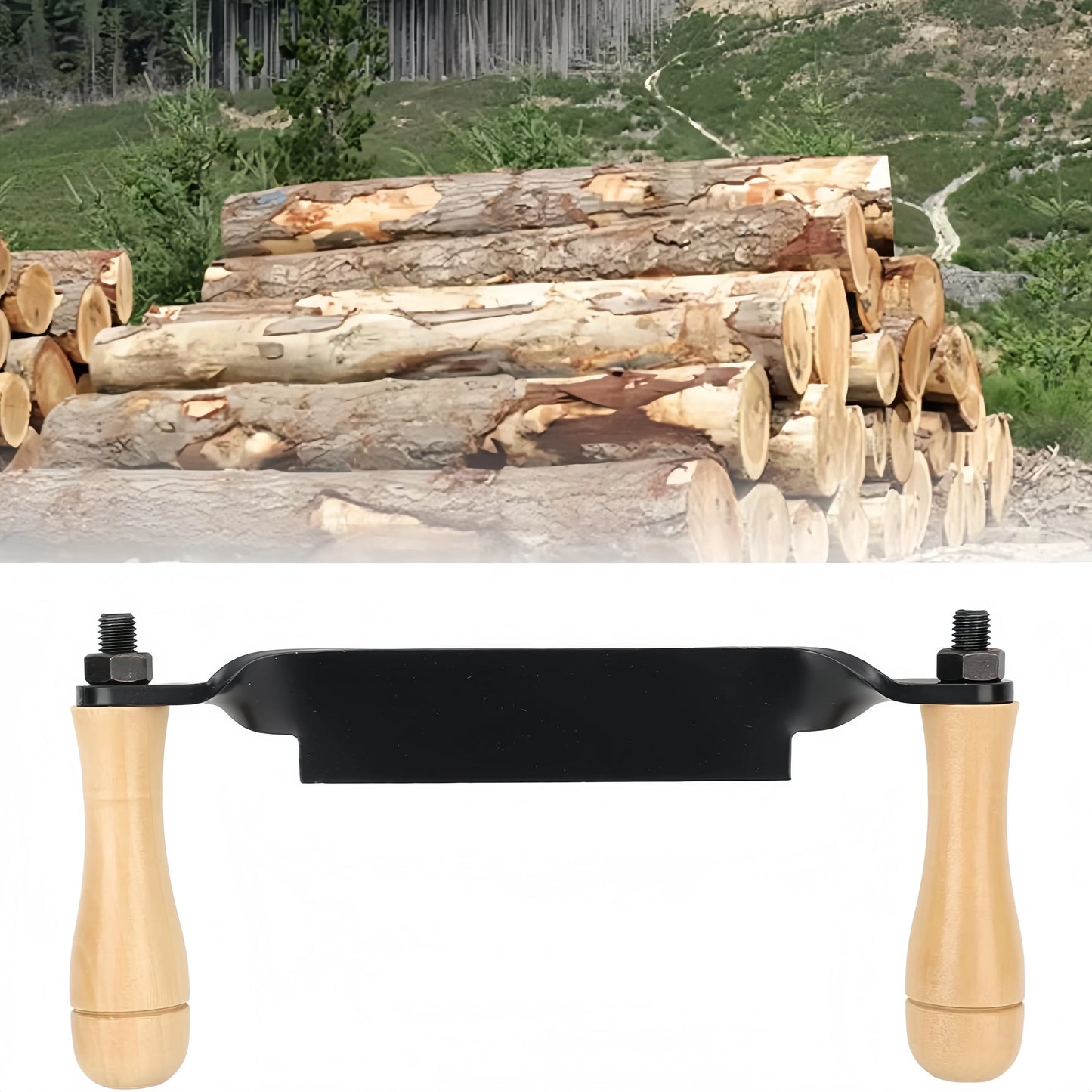 Bark Removal Tool Debarking Hand Tool Draw Shave Tool Ergonomic Efficient Comfortable Grip Tree Bark Peeler Tool Unsharpened