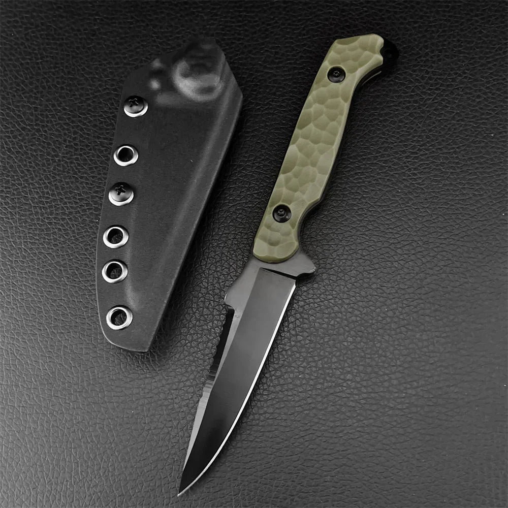 Hidden Canyon Hunter High Hardness 7Cr13Mov Fixed Blade Nylon Fiber Handle with Sheath Outdoor Jungle Self-Defense Tactical Tool