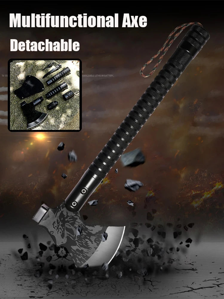Foldable Tactical Axe Tomahawk Army Outdoor Hunting Camping Survival Machete Axes Portable Tomahawk Camping Hatchet Tool Kit