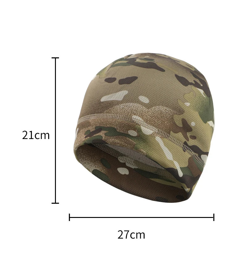 Winter Elastic Hunting Riding Fishing Warm Collapsible Camping Cap Men Outdoor Sports Running Climbing Windproof Camouflage Hat