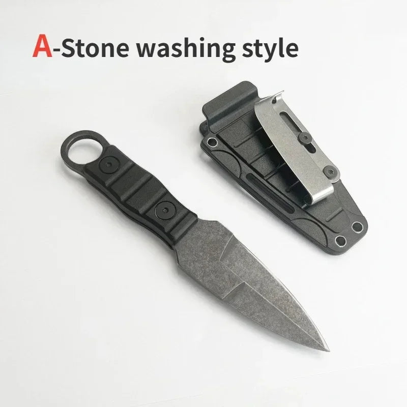 Outdoor  Straight Knife High Hardness SurvivalKknife Camping EDC Portable Utility Knife K Sheath Hunting Camping Tool