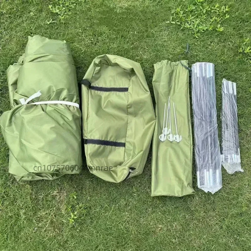 Military Green SUV Tent, Rear Car Connected Multifunctional Tent, Outdoor Camping Waterproof Windproof Tent