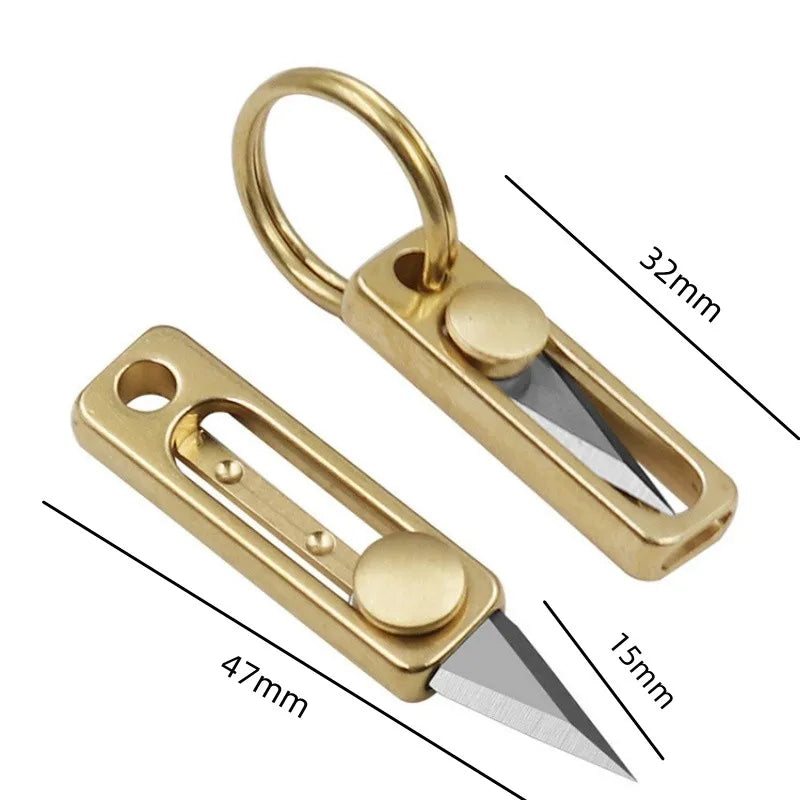 New Outdoor Folding Pocket Knife Keychain D2 Steel Sharp Cutting Camping Survival Tool Bottle Opener Portable Key Chain Pendant