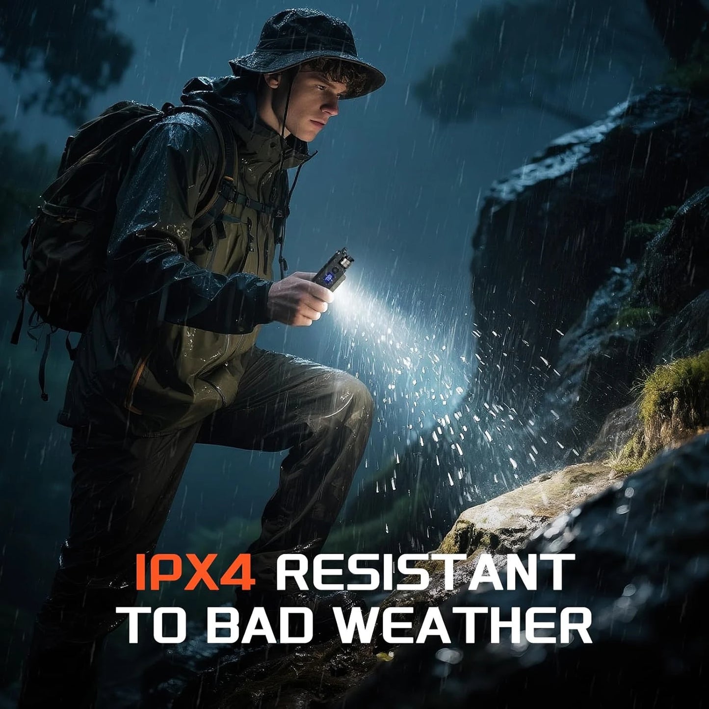 LiitoKala new keychain light 120-3500LM rechargeable flashlight multifunctional portable 3000mAh battery work light