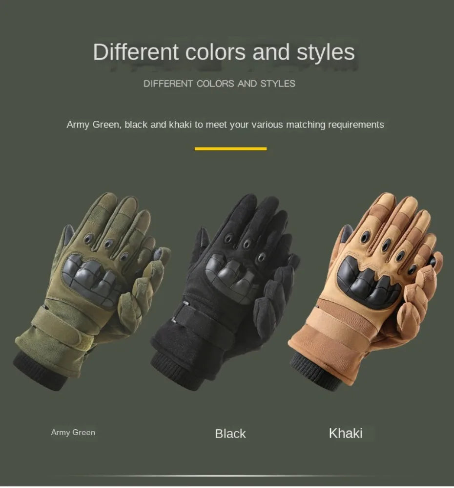 Winter tactical hunting full finger walking gloves, skiing protective sports gloves, riding gloves, motorcycle and mountaineerin