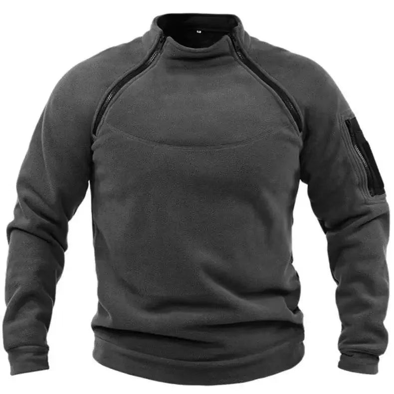 Men Polar Fleece Tactical Winter Autumn Hiking Fishing Camping Trekking Thermal Jackets Outdoor Sports Hood Caro Coat Softshell