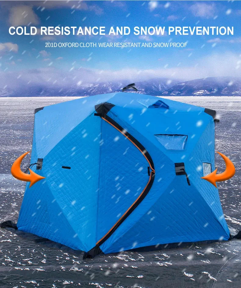 YOUSKY  Tents Outdoor Camping 3-4 Person Oxford Snow Tent Pop Up Travel Tent Ice Fishing Tents