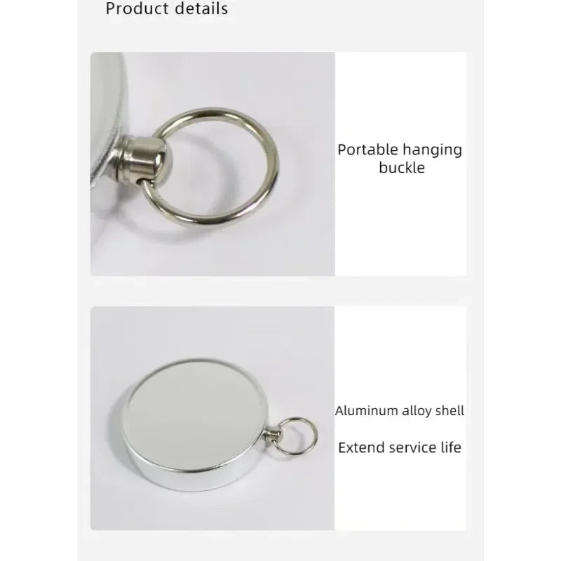 Pocket-sized Compass, Portable Survival Movement Navigation Compass with Key Ring, Suitable for Outdoor Camping and Hiking