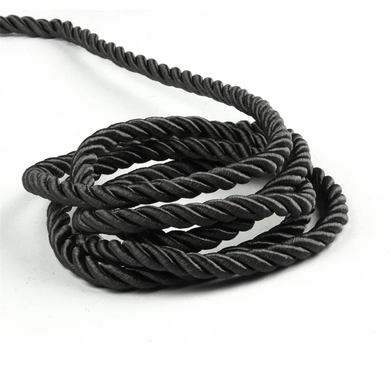 5YD/Lot 8mm Twisted Trim Cord Rope Nylon Rope For Home Decoration Accessories DIY Handmade Home Textile Decoration Braid Rope