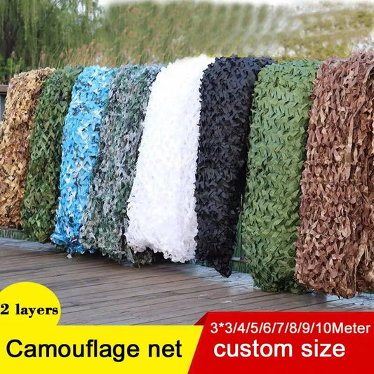 Camouflage net outdoor camping camouflage net sunshade garden decoration net jungle camouflage fence white camouflage net