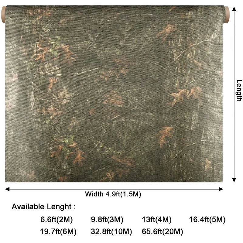 Camo Hunting Netting 1.5*2/3/4/5/6/8/10/12/15m 300D Tree2 Sunshade Garden Tent Hood Background Decoration Snow Winter Camouflage